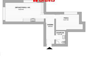 Sublease of a 2+kk apartment, Úpatní street, Brno - Nový Lískovec, terrace, air conditioning, possibility of reserved parking