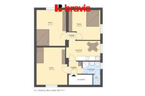 Pronájem bytu 3+1,ul. Střelnice, Brno - Líšen, zařízený