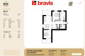 Prodej moderní, nízkoenergetické novostavby, byt 4+kk, 80,9m², Tuřany, zahrada 100,9m², dvě terasy, možnost sklepa a parkování