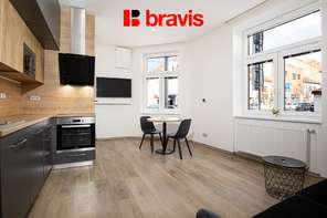 Pronájem zařízeného zrekonstruovaného bytu 1+kk, ulice Horova, Brno - Žabovřesky