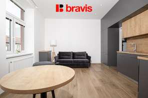 Pronájem zařízeného zrekonstruovaného bytu 1+kk, ulice Horova, Brno - Žabovřesky