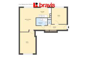 Pronájem bytu 3+kk, Brno - Židenice, ulice Slatinská, zařízený, balkon, klidná lokalita