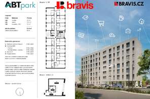 Pronájem nového bytu 1+kk, ulice Bohunická, Brno - Horní Heršpice, sklep, parkování