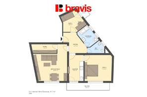 Prodej novostavby bytu 3+1,Brno - Černovice, ul. Havraní, tearasa, sklep, možnost parkování