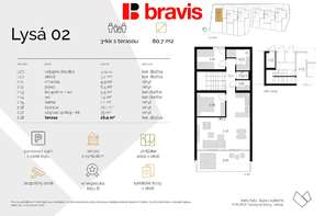 Sale of a 3-bedroom apartment with a terrace in the heart of the Beskydy Mountains - Ostravice, FOX ROX project, parking, storage room