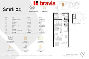 Prodej bytu 3+kk s terasou v srdci Beskyd – Ostravice, projekt FOX ROX, parkování, sklad