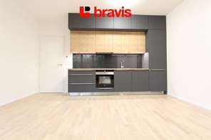 Pronájem luxusní novostavby bytu 2+kk, ul. Neumannova, Brno - Masarykova čtvrť, terasa, zahrada, šatna, klimatizace, garážové stání v ceně
