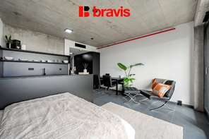 Pronájem 1+kk, Královopolská, Brno: All-in vybavení, wifi, garáž, gym