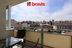 Pronájem nadstandardního bytu 2+kk, Brno – Královo Pole, Nové Semilasso – wellness a internet v ceně, balkon, klimatizace, garáž