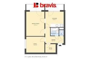 Pronájem bytu 2+1, Brno - Žabovřesky, ul. Lipská, balkon i lodžie, šatna, sklep, klidná lokalita