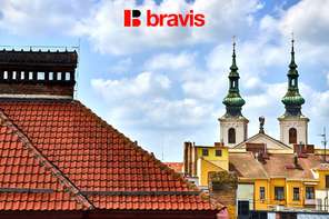 Pronájem luxusního mezonetového bytu 2+kk, v centru Brna na ul. Jánská, zařízený, klimatizace, internet v ceně