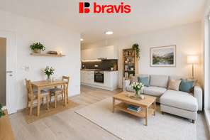 Prodej hezkého bytu 1+kk s balkónem 42m2, ul. Bělohorská, Brno - Židenice, parkování, sklep