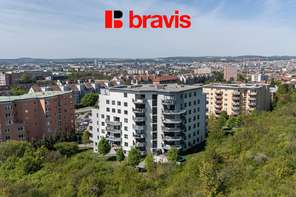 Prodej hezkého bytu 1+kk s balkónem 42m2, ul. Bělohorská, Brno - Židenice, parkování, sklep