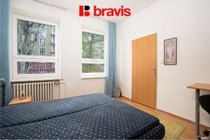 Pronájem bytu 2+kk, Brno - Ponava, ul. Botanická, kompletně zařízený, parkovací stání