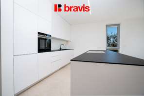 Pronájem bytu 3+kk, Brno - Pisárky, Vinařská ulice, novostavba, klimatizace, terasa, garážové stání