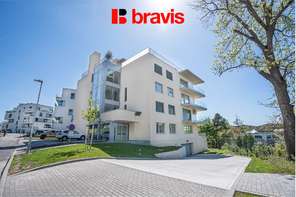 Pronájem bytu 3+kk, Brno - Pisárky, Vinařská ulice, novostavba, klimatizace, terasa, garážové stání