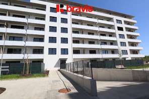Pronájem novostavby bytu 1+kk 40 m², balkon, sklep, parkovací stání, Brno - Horní Heršpice, ulice Jižní