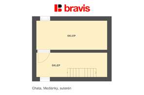 Podnájem chaty 25 m², pozemek 379 m², dvě terasy, sklep, Brno - Medlánky