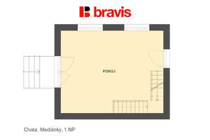 Podnájem chaty 25 m², pozemek 379 m², dvě terasy, sklep, Brno - Medlánky