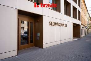 Pronájem exkluzivního kompletně zařízeného bytu 2+kk, 53 m², Rezidence Slovákova – centrum Brna, sklep