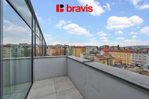 Pronájem mezonetu 4+kk, Brno - Zábrdovice, ul. Příkop, novostavba, terasa, klimatizace