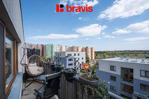 Prodej bytu 2+kk, Brno - Bohunice, ulice Čeňka Růžičky, balkon, garážové stání, sklep