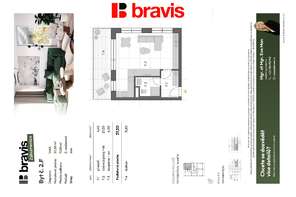 Prodej nadstandardního, moderního bytu 2+kk, 49 m², Brno - Horní Heršpice, balkon, sklep, možnost parkování
