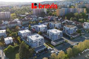 Prodej moderního bytu 1+kk s balkonem, ulice Čeňka Růžičky, Brno-Bohunice, sklep, garážové stání
