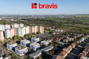Prodej moderního bytu 1+kk s balkonem, ulice Čeňka Růžičky, Brno-Bohunice, sklep, garážové stání