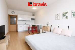 Pronájem slunného bytu 1+kk, Brno - Medlánky, ul. Hrázka, balkón, vyhledávaná lokalita