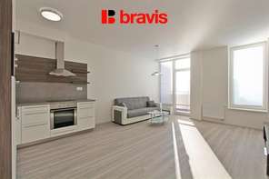 Pronájem bytu 1+kk, Brno - Nový Lískovec, ulice Kamínky, balkon, sklep, zařízený