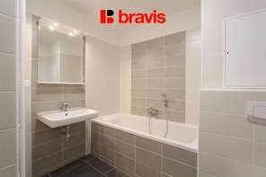 Pronájem bytu 1+kk, Brno - Nový Lískovec, ulice Kamínky, balkon, sklep, zařízený