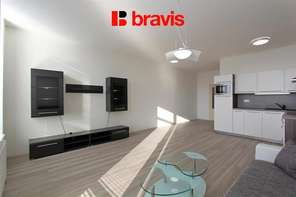 Pronájem bytu 1+kk, Brno - Nový Lískovec, ulice Kamínky, balkon, sklep, zařízený