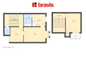 Rent flats 3+KT 70 m², Brno - Židenice
