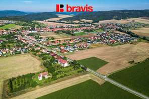 Prodej pozemku "B" o rozloze 1346 m², obec Drásov, okres Brno-venkov, projekt na výstavbu rodinného domu