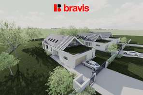 Prodej pozemku "B" o rozloze 1346 m², obec Drásov, okres Brno-venkov, projekt na výstavbu rodinného domu