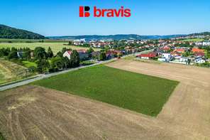 Prodej pozemku "B" o rozloze 1346 m², obec Drásov, okres Brno-venkov, projekt na výstavbu rodinného domu