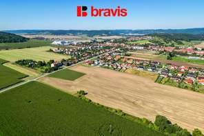 Prodej pozemku "B" o rozloze 1346 m², obec Drásov, okres Brno-venkov, projekt na výstavbu rodinného domu
