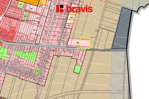 Prodej pozemku "B" o rozloze 1346 m², obec Drásov, okres Brno-venkov, projekt na výstavbu rodinného domu