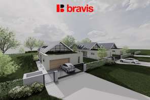 Prodej pozemku "B" o rozloze 1346 m², obec Drásov, okres Brno-venkov, projekt na výstavbu rodinného domu
