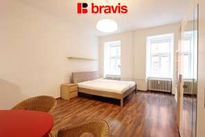 Pronájem bytu 1+kk, Brno - centrum, ulice Příční, zařízený, v blízkosti centra města Brna