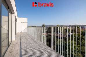 Podnájem bytu 2+kk, Brno - Zábrdovice, ul. Auerswaldova, novostavba, terasa, garážové stání, první nájemník