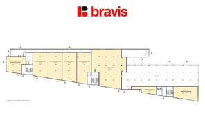 Pronájem obchodních prostor v projektu EAST GATE. Brno Slatina. Jednotka o 168m2