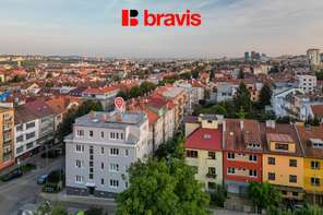 Pronájem moderního bytu 3+kk po rekonstrukci, ul. Červinkova, Brno - Královo Pole, s střešní terasou a hezkým výhledem