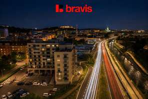 Prodej moderního bytu 2+kk, ul. Poříčí, Brno - Pisárky, rezidence Riverside, sklep, balkon, parkovací stání