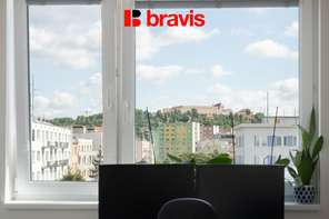 Prodej moderního bytu 2+kk, ul. Poříčí, Brno - Pisárky, rezidence Riverside, sklep, balkon, parkovací stání