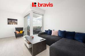 Prodej moderního bytu 2+kk, ul. Poříčí, Brno - Pisárky, rezidence Riverside, sklep, balkon, parkovací stání