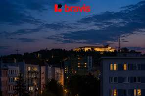 Prodej moderního bytu 2+kk, ul. Poříčí, Brno - Pisárky, rezidence Riverside, sklep, balkon, parkovací stání