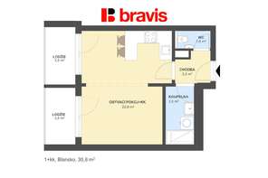 Prodej bytu 1+kk 30 m², Blansko