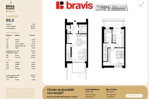 Prodej vilabytu 3+kk 134 m2 (G2-2) m2, v rodinném domě, v novém projektu Špica bydlení, Brno - Tuřany, zahrádka, 2x terasa, parkování.